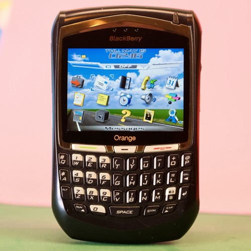 Retro blackberry 8700f orange - blackberry,